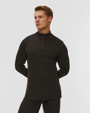 Longsleeve Termoaktywny Męski Helly Hansen Lifa Merino Midweight 1/2 Zip Czarny