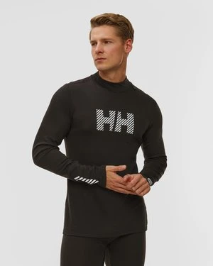 Longsleeve Termoaktywny Męski Helly Hansen Lifa Merino Midweight Logo Czarny