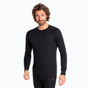 Bluza termoaktywna męska ODLO Active Warm Bl Top Crew Neck black