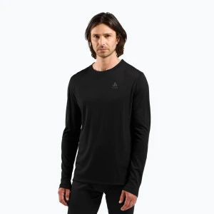 Longsleeve termoaktywny męski ODLO Merino 160 Bl Top Crew Neck black