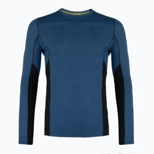 Bluza termoaktywna męska Smartwool Merino Sport Crew laguna blue/deep navy