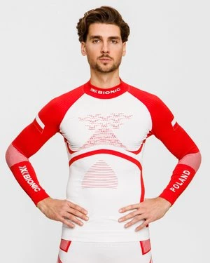 Longsleeve Termoaktywny Z Półgolfem Męski X-bionic Energy Accumulator 4.0 Patriot Poland