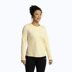Longsleeve trekkingowy damski Jack Wolfskin Trail vanilla cream Beżowy