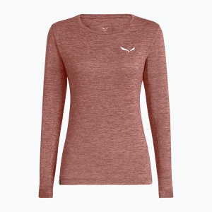 Longsleeve trekkingowy damski Salewa Puez Melange Dry desert pink melange