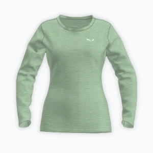 Longsleeve trekkingowy damski Salewa Puez Melange Dry pastel green melange