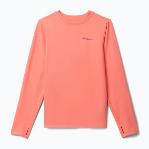 Longsleeve trekkingowy dziecięcy Columbia Chill River hot coral Różowy