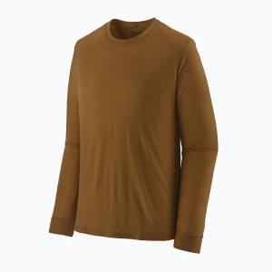 Longsleeve trekkingowy męski Patagonia Cap Cool Merino Blend LS wolf brown