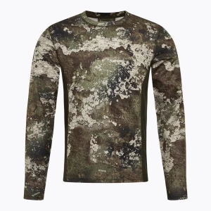 Longsleeve trekkingowy męski Pinewood Furudal Camou InsectSafe strata/moss green