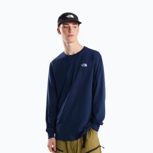 Longsleeve trekkingowy męski The North Face Evolution Simple Dome Regular LS Tee summit navy Granatowy