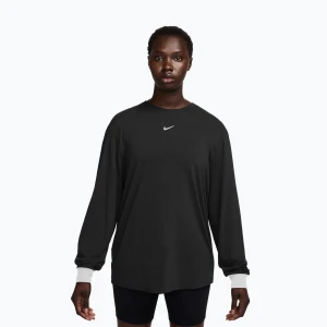 Longsleeve treningowy damski Nike One Relaxed Dri-Fit black/white