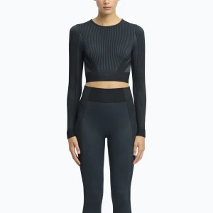 Longsleeve treningowy damski Reebok RBK Lab Seamless Crop black