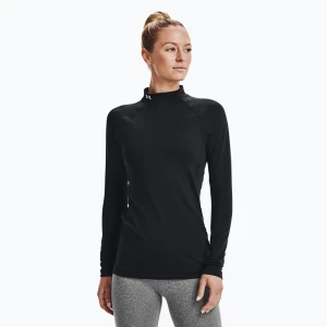 Longsleeve treningowy damski Under Armour Authentics CG Mockneck black / white