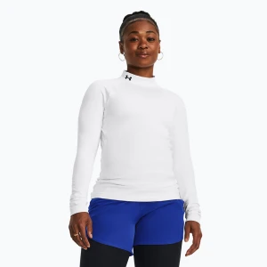Longsleeve treningowy damski Under Armour Authentics CG Mockneck white / black