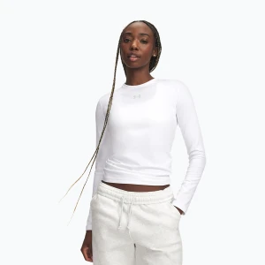 Longsleeve treningowy damski Under Armour ColdGear Crew white / halo gray