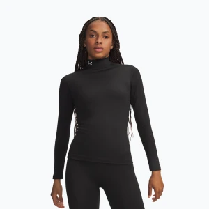 Longsleeve treningowy damski Under Armour ColdGear Mock LS ultimate black / white