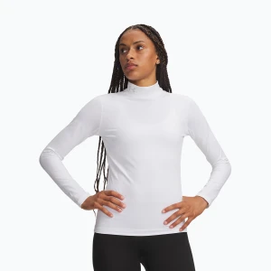 Longsleeve treningowy damski Under Armour ColdGear Mock LS white / halo gray