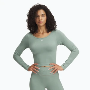 Longsleeve treningowy damski Under Armour Train Seamless silica green / white