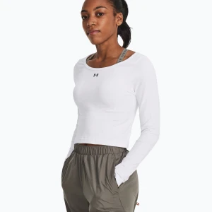 Longsleeve treningowy damski Under Armour Train Seamless white / black