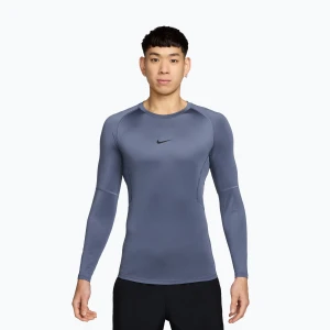 Longsleeve treningowy męski Nike Pro Dri-Fit Tight Fitness diffused blue/black