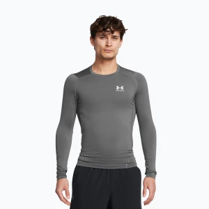 Longsleeve treningowy męski Under Armour Heat Gear Armour Comp castlerock/white