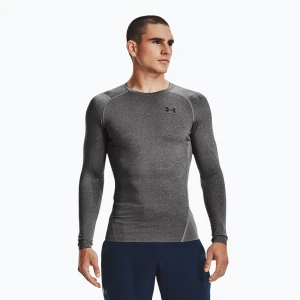 Longsleeve treningowy męski Under Armour HG Armour Comp carbon heather / black Szary