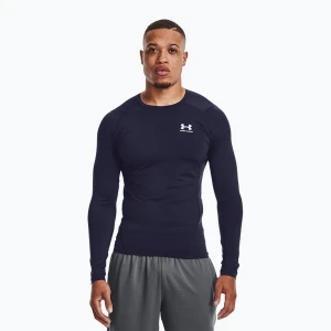 Longsleeve treningowy męski Under Armour HG Armour Comp midnight navy / white Granatowy