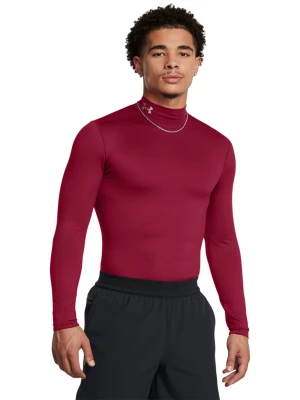 Longsleeve treningowy męski Under Armour UA Cg Elite Mock - czerwony