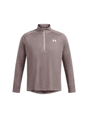 Longsleeve treningowy męski Under Armour UA Tech Textured 1/2 Zip - brązowy