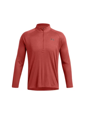 Longsleeve treningowy męski Under Armour UA Tech Textured 1/2 Zip - czerwony