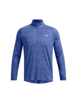 Longsleeve treningowy męski Under Armour UA Tech Textured 1/2 Zip - niebieski