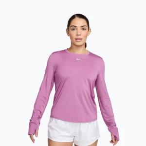 Longsleeve treningowy Nike One Classic Dri-Fit light magenta / white Różowy