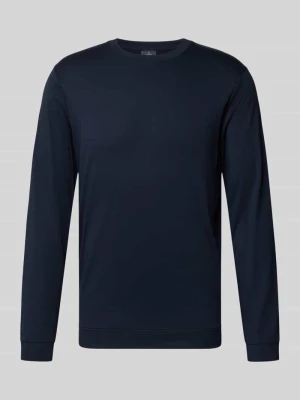 Longsleeve z czystej bawełny o kroju regular fit Model 'Pima' RAGMAN Granatowy