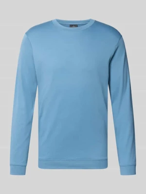 Longsleeve z czystej bawełny o kroju regular fit Model 'Pima' RAGMAN Jeansowy niebieski
