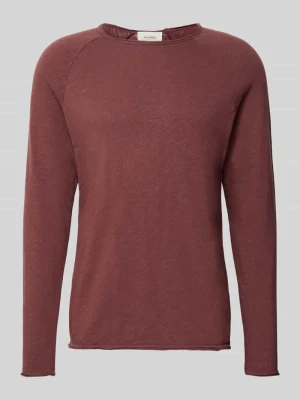 Longsleeve z okrągłym dekoltem model 'SONOMA' American Vintage Ciemnoczerwony