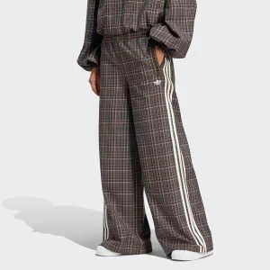 Loose Check Trackpant adidas Originals brązowy