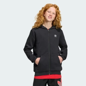 LOOSE FULL ZIP HOODIE FLEECE Adidas czarny