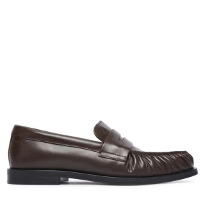 Lordsy Calvin Klein Round Loafer Lth HW0HW03126 Brązowy ciemny