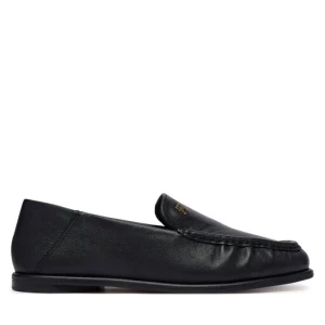 Lordsy Tommy Hilfiger Leather Ruched Toe Loafers FW0FW09250 Czarny