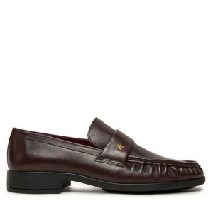 Lordsy Tommy Hilfiger Loafer Soft Nappa Pleated Toe FW0FW08362 Bordowy