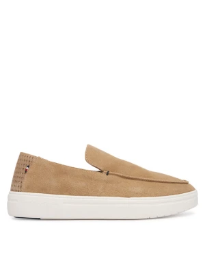 Lordsy Tommy Hilfiger Modern Light Suede Loafer FM0FM05924 Brązowy jasny