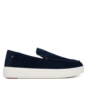 Lordsy Tommy Hilfiger Modern Light Suede Loafer FM0FM05924 Granatowy