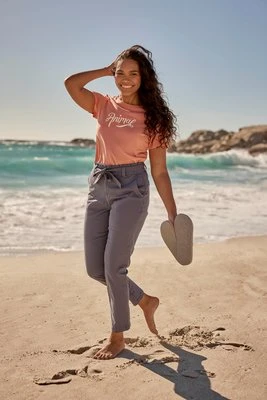 Loren damskie spodnie - Navy Animal