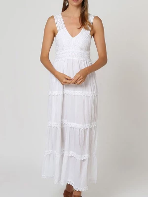 LOS OJO Sukienka w kolorze białym rozmiar: onesize