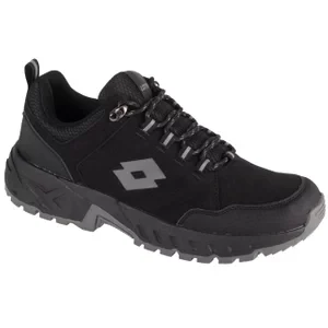 Lotto Ketcham 2400290U-1116, Męskie, Czarne, buty trekkingowe, skóra syntetyczna, rozmiar: 41