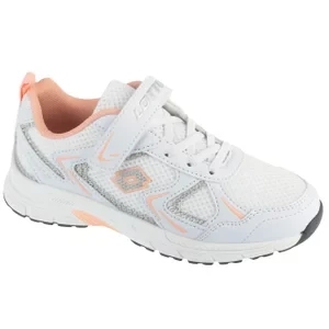 Lotto Kitaura K 2601050K-1041, Dla dzieci, Białe, buty sneakers, tkanina, rozmiar: 25