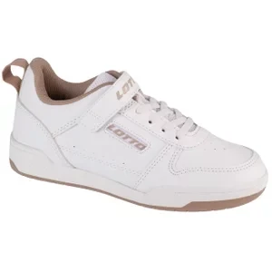 Lotto Toco BC K 2600320K-1021, Dla dziewczynki, Białe, buty sneakers, skóra syntetyczna, rozmiar: 31
