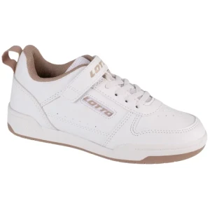 Lotto Toco BC K 2600320K-1021, Dla dziewczynki, Białe, buty sneakers, skóra syntetyczna, rozmiar: 31