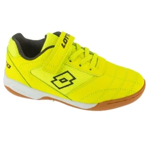 Lotto Whizzer K 2600120K-2411, Dla chłopca, Żółte, buty halowe - halówki, skóra syntetyczna, rozmiar: 28