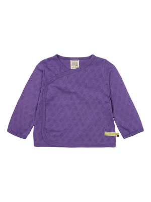 loud + proud Bluza kopertowa w kolorze fioletowym rozmiar: 74/80