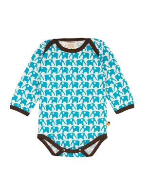 loud + proud Body w kolorze błękitno-białym rozmiar: 86/92